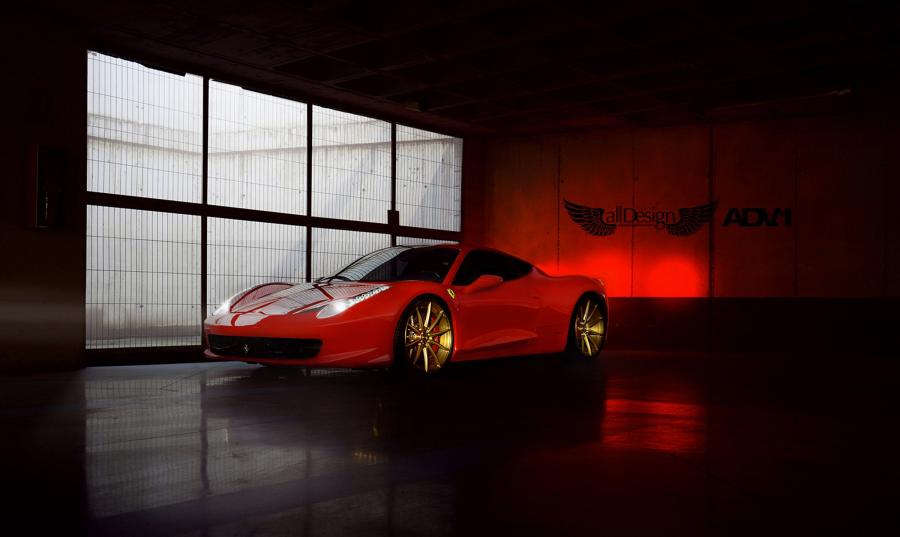 Ferrari 458 Italia by All Design on ADV.1 Wheels (ADV10MV1SL) '2015